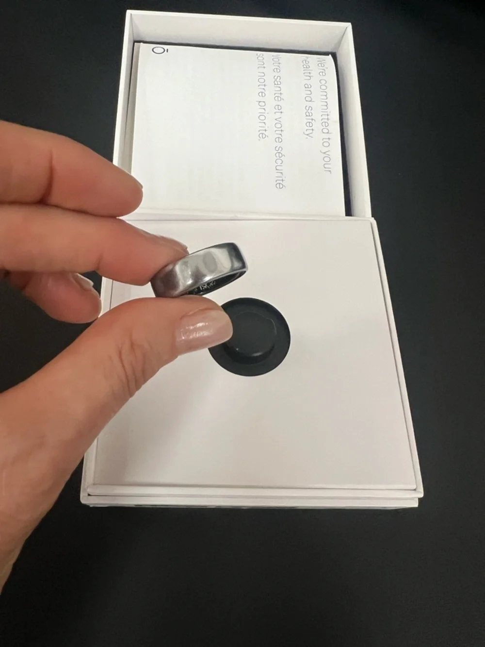 Oura Ring Silver Smart Health & Sleep Tracker HORIZON